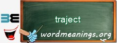WordMeaning blackboard for traject